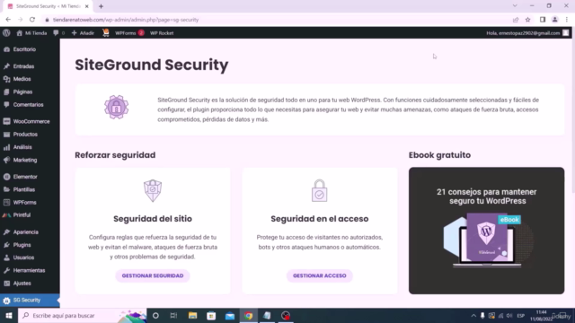 Security Optimizer: Protege tu Sitio Web en WordPress 2025 - Screenshot_01