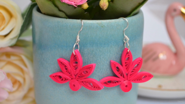 How to make paper Quilled Earrings - Screenshot_03