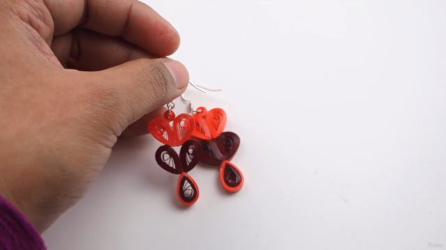 How to make paper Quilled Earrings - Screenshot_04