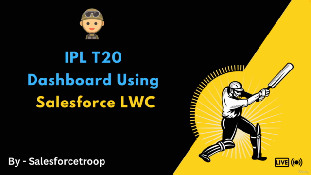 IPL T20 Dashboard Using Salesforce LWC - Screenshot_01