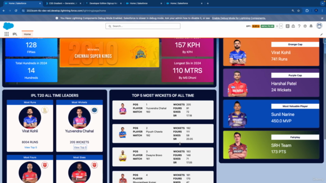 IPL T20 Dashboard Using Salesforce LWC - Screenshot_04