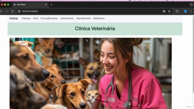 Sistema para Clínica Veterinária em Laravel - Screenshot_01