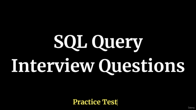 SQL Query Interview Questions Practice Test - Screenshot_01