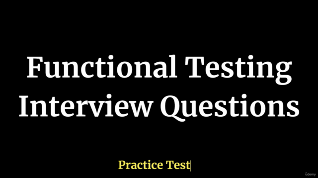 Functional Testing Interview Questions Practice Test - Screenshot_01