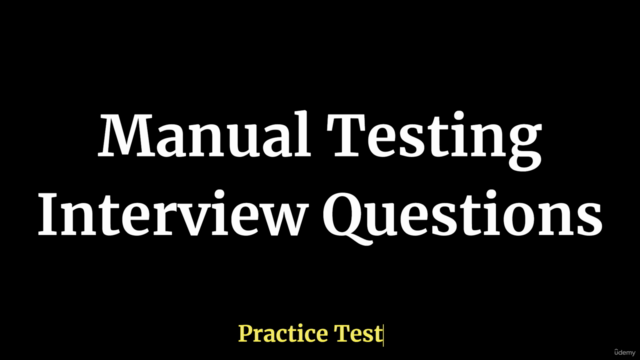 Manual Testing Interview Questions Practice Test - Screenshot_01