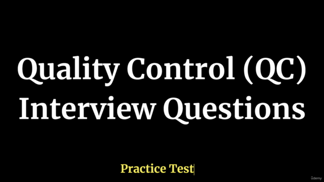 Quality Control (QC) Interview Questions Practice Test - Screenshot_01