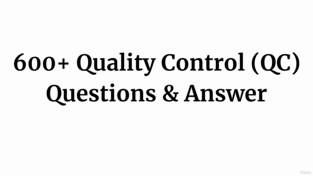 Quality Control (QC) Interview Questions Practice Test - Screenshot_04