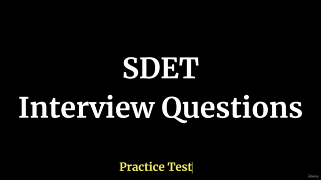 SDET Interview Questions Practice Test - Screenshot_01