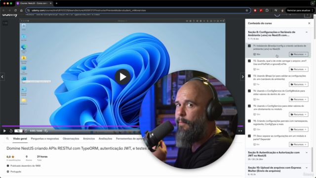 NestJS para REST API com TypeORM, Autenticação JWT e Testes - Screenshot_03