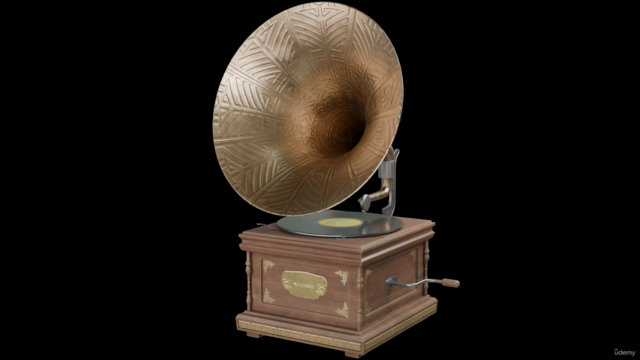 Creating a Gramophone in Blender and Substance Painter - Screenshot_01