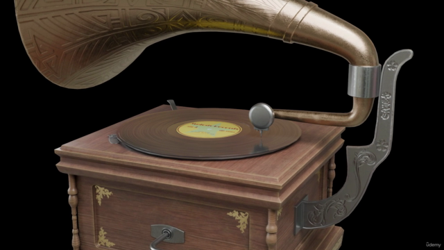 Creating a Gramophone in Blender and Substance Painter - Screenshot_02