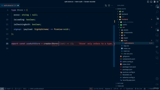 Curso Completo de Autenticação com MERN Stack e AWS - Screenshot_03