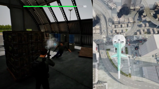 Unreal Engine C++: Create Helicopter-Bot & AI Shooter - Screenshot_04