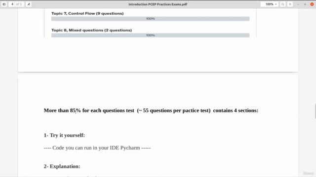 Practice Exams: Python PCEP Certified Entry-Level Programmer - Screenshot_01