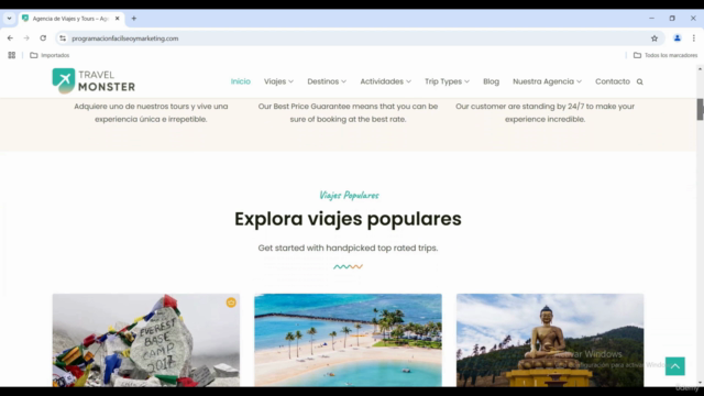 Cómo Crear una Página Web Para una Agencia de Viajes - Screenshot_01