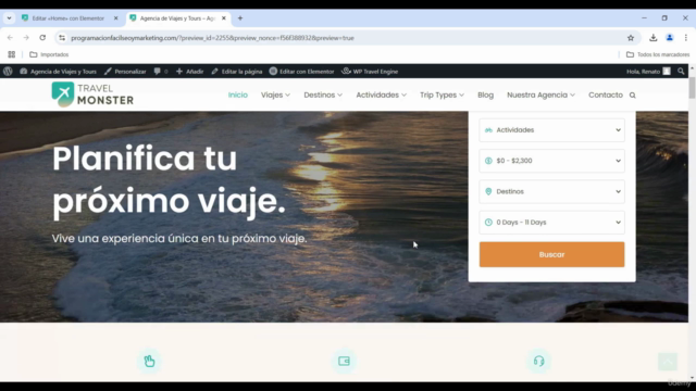 Cómo Crear una Página Web Para una Agencia de Viajes - Screenshot_04