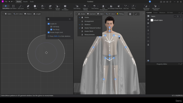 Men's cape tutorial for beginners - Style3d Atelier - Screenshot_01