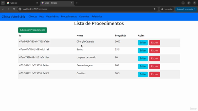 Sistema para Clínica Veterinária com React e Nodejs - Screenshot_03
