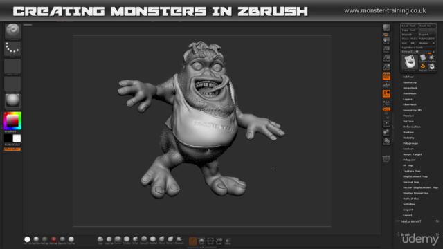 Create Fun Monsters in ZBrush 4 R7 - learn to sculpt in 3D - Screenshot_01