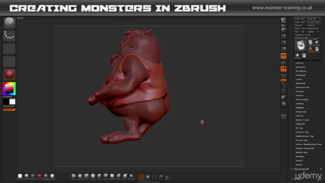 Create Fun Monsters in ZBrush 4 R7 - learn to sculpt in 3D - Screenshot_03