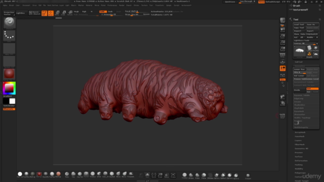 Learn Sculpting in Pixelogics ZBrush Create a Micro Organism - Screenshot_03