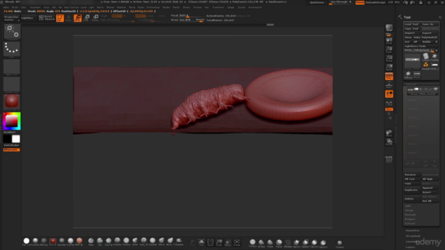 Learn Sculpting in Pixelogics ZBrush Create a Micro Organism - Screenshot_04