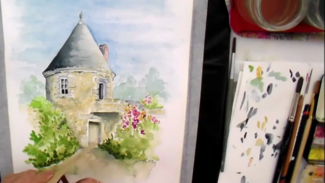 FRENCH LOIRE chateau turret & flowers in SIX steps. AWESOME - Screenshot_04