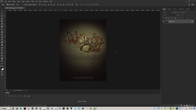 Pixelogic ZBrush Creating a Book Cover Graphic - World Book - Screenshot_02