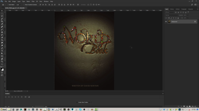 Pixelogic ZBrush Creating a Book Cover Graphic - World Book - Screenshot_03